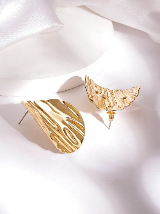 18K Gold Plated Tarnish-Free Waterproof Circular Studs