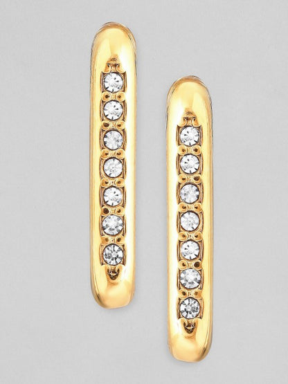 18K Gold-Plated Geometric Half Hoop Earrings